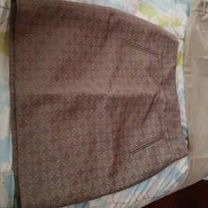 Tan tweed skirt